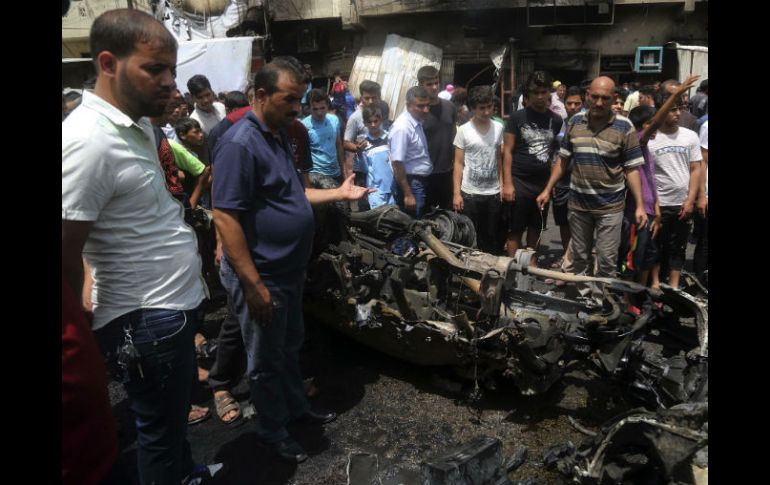 Las fuerzas de seguridad cercaron el lugar para facilitar el traslado de los heridos a los hospitales. AP / K. Mohammed