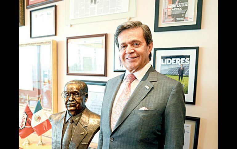 Carlos Peralta Quintero, presidente y director general de Grupo IUSA. EL FINANCIERO E. Ortiz  /