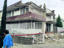 Los daños fueron mínimos en la ciudad, esta casa en la colonia Providencia, en Ottawa y Puerto Callao, fue de las fincas más afectadas. ESPECIAL /