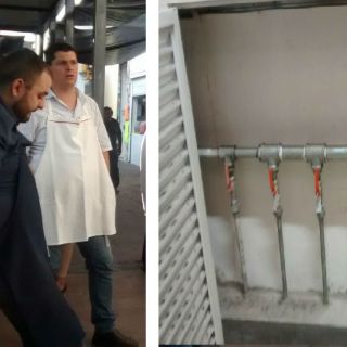 Sismo deja grietas en el Mercado Corona