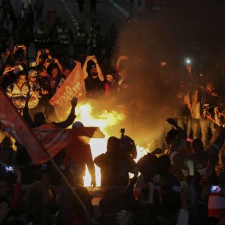 Manifestantes protestan contra Michel Temer en Sao Paulo