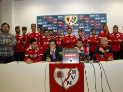 ''No es bueno para nosotros, ni el club ni la liga'', dicen jugadores del Rayo durante una rueda de prensa. EFE / D. Pérez