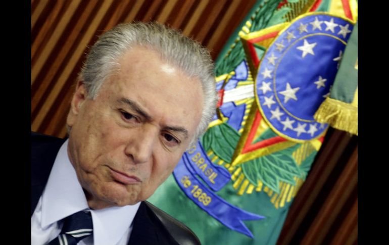 La lista de 23 ministros de Temer es publicada hoy en el Diario Oficial de la Unión. EFE / F. Bizerra