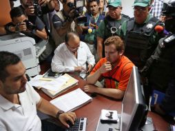 Su hijo, Enrique Capitaine (foto), fue consignado en Veracruz la víspera, donde permanecerá 72 horas. SUN / ARCHIVO