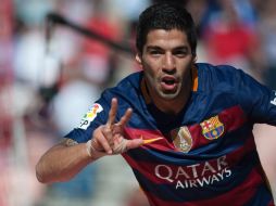 Luis Suárez, la figura indiscutible del partido. AFP / J. Guerrero