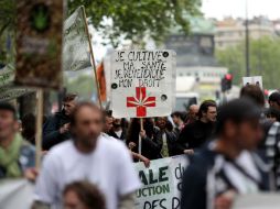 En Francia, en 2014, 17 millones de personas declaraban haber consumido cannabis en su vida y 700 mil lo consumían diariamente. AFP / K. Tribouillard