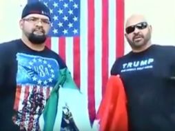 Al final de estas declaraciones, poceden a prenden fuego a la bandera mexicana. YOUTUBE / virales alcuadrado