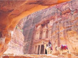 Pareciera que la ciudad tallada en piedra también quedó congelada en el tiempo. AFP / K. Mazraawi