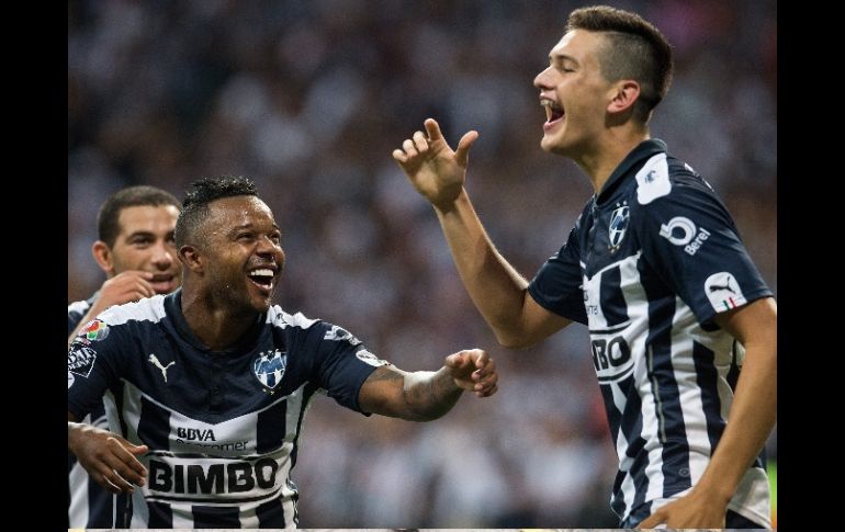 César Montes festeja el único gol de Rayados en el partido de vuelta con el que amarraron el pase. MEXSPORT / J. Martinez