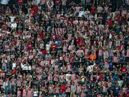 De Guadalajara, de la capital, de Pachuca, Toluca y puntos circunvecinos está confirmada esa porra rojiblanca. MEXSPORT / O. Aguilar