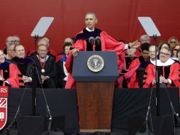 Obama asegura que el progreso que EU ha logrado en años recientes ha sido resultado en parte de la contribución de los inmigrantes. EFE / J. Szenes