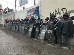 La Policía capitalina realizó un operativo de Prevención y Vialidad que se aplicó en el interior y exterior del Estadio. NTX / I. Hernández