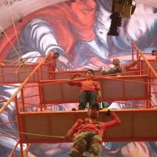 Inicia análisis para restaurar daños en murales de Orozco