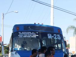 Subrogatarios de la ruta 25 reportan que este año se han registrado alrededor de 15 asaltos en distintas unidades de este derrotero. EL INFORMADOR / ARCHIVO