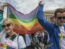 Este año se conmemoran 23 años de que la homosexualidad fuera eliminada de la lista de enfermedades mentales por la OMS. EFE / V. Xhemaj