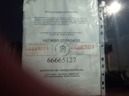 Jorge Arredondo Guillén exhibió en redes sociales la copia de uno de los permisos apócrifos. TWITTER / @JORGEARREDONDOG