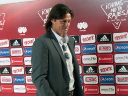 Matías Almeyda pide que la afición rojiblanca no deje de apoyar. MEXSPORT / M.Vargas