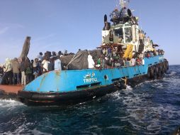 Participan naves de la Guardia Costera, de las marinas militares de Italia e Irlanda y de Médicos Sin Frontera. EFE / ARCHIVO