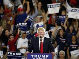 La victoria de Trump garantiza que tendrá la mayoría de los 44 delegados en juego. AP / B. Linsley