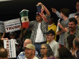 Hay mexicanos en Estados Unidos que apoyan a Trump, ''pero no lo expresan tanto'', comentan. AFP / R. Beck
