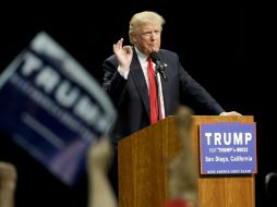 Señala que esérará a debatir probablemente con Hillary Clinton. AP / C. Carlson