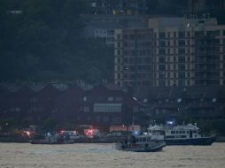 Diversos barcos con equipos especializados participaron en la búsqueda de la avioneta. AP / J. Jacobson