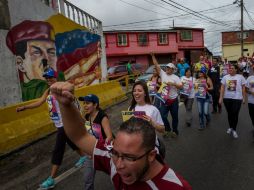 Miembros de Voluntad Popular sumaron sus voces y su esfuerzo por Leopoldo López. EFE / M. Gutiérrez