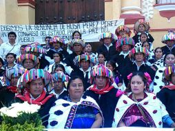 Las protestas de grupos opositores en Chenalhó hicieron renunciar a la ex alcaldesa la semana pasada. SUN / ARCHIVO