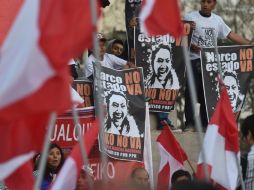 Durante la campaña electoral hubo otras marchas contra la candidatura de Keiko Fujimori. AFP / C. Bouroncle