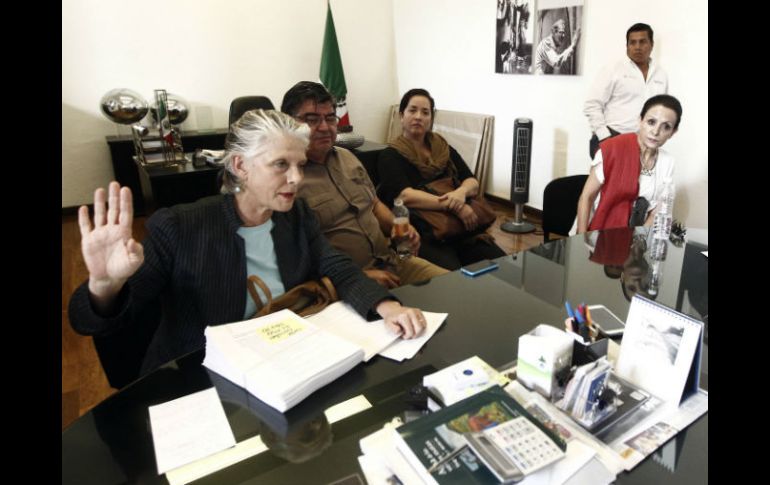 Myriam Vachez, Rubén Méndez, Mónica Ashida y Olga Ramírez en entrevista. EL INFORMADOR / E. Barrera