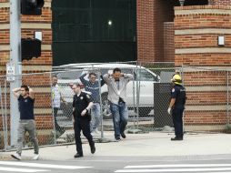 Los estudiantes del centro fueron desalojados y reubicados en uno de los edificios del recinto. EFE / R. Chiu