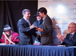 Para la construcción del nuevo museo se firma un convenio de colaboración entre Bolívia y la empresa tecnológica francesa Thales. TWITTER / @thalesgroup