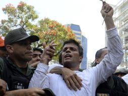 El gobierno responsabiliza a López de las muertes ocurridas durante las protestas de 2014. AFP / ARCHIVO