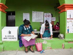 Abstencionismo. Según los datos preliminares, hubo un abstencionismo cercano a 55 por ciento. SUN /