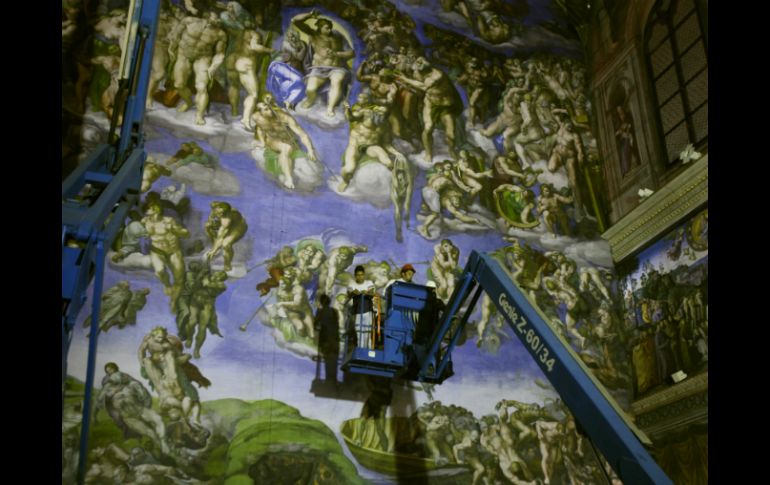 La Capilla Sixtina tiene una altura de 22 metros, 67 de largo y 28 de ancho, ocupando una superficie total de 510 metros cuadrados. EFE / M. Guzmán