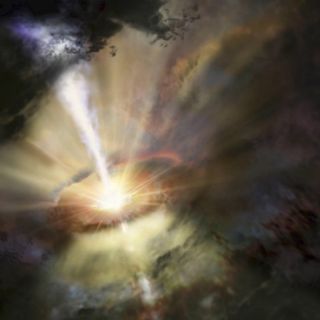 Observan diluvio intergaláctico que alimenta agujero negro