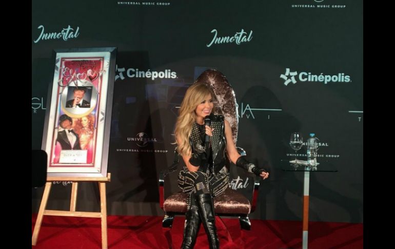 Gloria Trevi presenta su material en vivo 'Inmortal'. INSTAGRAM / gloriatrevi