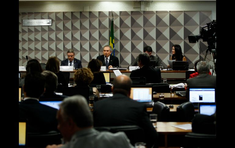 El fiscal de un organismo de auditoría del Estado declaró ante la comisión del senado responsable del juicio contra ella. EFE / F. Bizerra