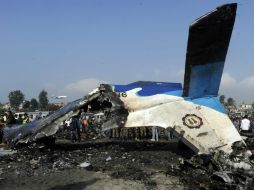 El avión había participado en una demostración acrobática durante la inauguración del monumento a los Aviadores de Rusia. AFP /