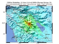 El sismo fue lo bastante fuerte como para haber despertado a algunas personas en la zona. EFE / Servicio Geológico de Estados Unidos