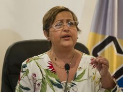 La directora del Consejo, Tibisay Lucena, defiende el trabajo del órgano en la digitalización y auditoria del registro de firmas. EFE / M. Gutiérrez