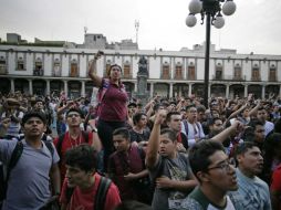 Los protestantes señalan que siguen exigiendo justicia y castigo a los responsables. SUN / ARCHIVO