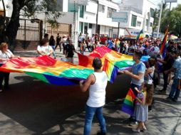 A lo largo de la marcha, mantuvieron su lema 'Todos los derechos y para todos'. EL INFORMADOR /