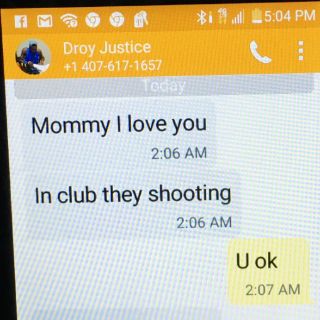 'Mami, te amo', escribe víctima de Orlando antes de morir