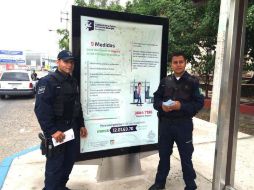 Dieciséis policías municipales, 25 agentes de Movilidad y ciudadanos voluntarios son capacitados para este programa. ESPECIAL /