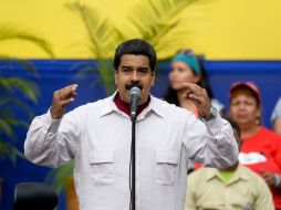 Maduro afirma que quiere diálogo con el país con respeto y sin imposiciones. AFP / F. Parra