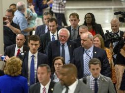 El encuentro entre los dos aspirantes se llevó a cabo de forma privada en el Hotel Hilton, en Washington. AP / A. Harnik