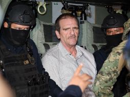 El 'Güero' Palma fue entregado en Matamoros a la PGR y de ahí trasladado a la capital del país. AFP / PGR