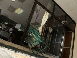 Esta mañana, las oficinas de Educación estatal son vandalizadas; hay denuncias por destrozos en mobiliario y equipo. EFE / R. Arauxo