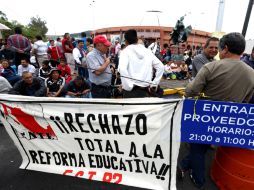 Miembros de la CNTE se manifiestan en varios estados del país como protesta por la reforma educativa. SUN / ARCHIVO